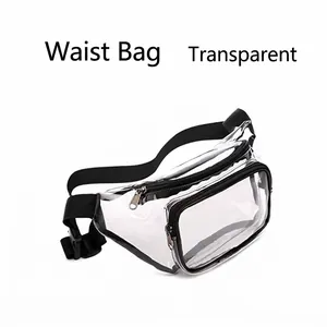 Transparent Waterproof PVC Waist Bag Clear Fanny Pack For Outdoor Sports Travel Fitness Running Cycling For Unisex
