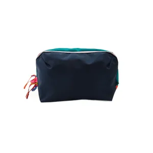 Grand sac à cosmétiques de voyage dopamine coloré avec des tirettes multicolores