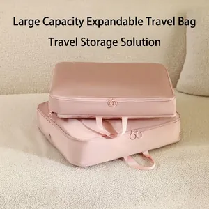 Expandable Travel Compression Storage Bag Polyester Clothes Packing Organizer Bag For Wardrobe Down Jacket Travel Accessories
