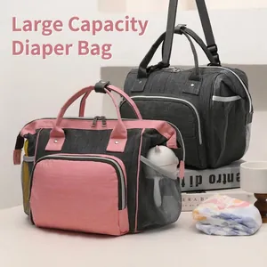 Large Capacity Mummy Diaper Bag Oxford Cloth Insulated Breast Milk Cooler Bag Waterproof Portable Mother Handbag For Travel