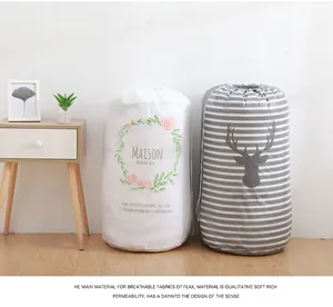 Bolsas de almacenamiento grandes con cordón para edredones y ropa en el hogar