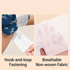 Breathable self-heating wormwood knee heat patch with non-woven fabric and strap