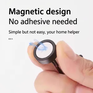 Strong magnetic kitchen hook for refrigerator and metal surfaces with matte black finish