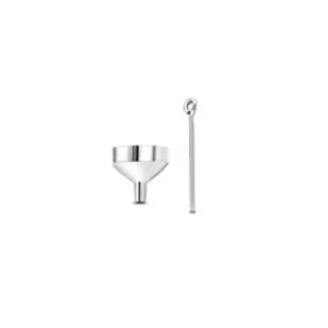 Stainless steel funnel and rod filling kit for cremation jewelry and perfume pendants.