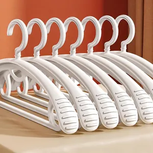 Cintre en Plastique Épaissi à Épaules Larges Moderne Cintre sans Couture Antidérapant pour Manteaux Costumes Rangement de Garde-robe