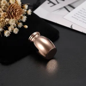 Elegant rose gold pet cremation urn memorial keepsake for dog or cat ashes memorial box