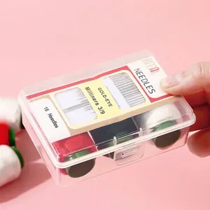 High-quality portable household sewing kit with 16 needles and multi-color threads
