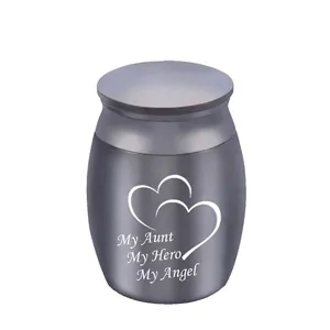 Small Stainless Steel Cremation Urn For Human Ashes Or Pets Mini Memorial Keepsake For Aunt Dad Brother Memorial Funeral Supplies