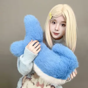 Large fluffy blue and white shark tail cosplay prop for furry suit and anime fans