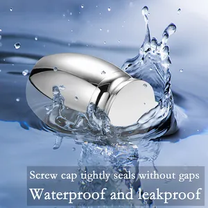 Waterproof stainless steel cremation urn for pet or loved one with leakproof seal