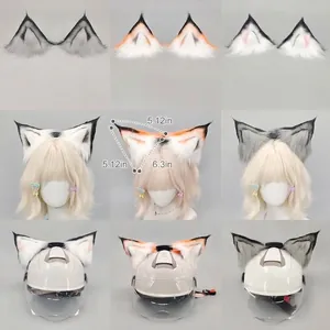 Realistic plush motorized animal ears for helmets and wigs with gravity sensor feature