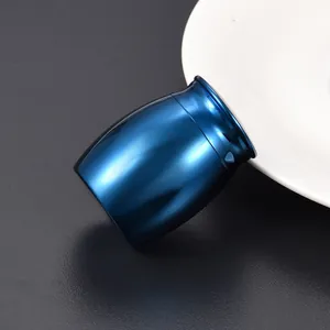 Mini urna cineraria in metallo blu per ceneri umane o di animali, scatola ricordo