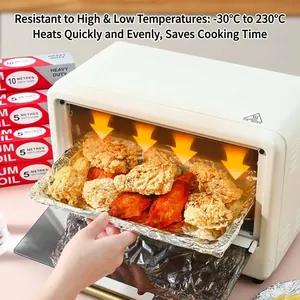Rouleau de papier d'aluminium robuste résistant à la chaleur pour four et gril