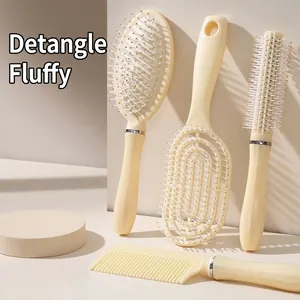 Peigne à Coussin d'Air de Massage du Cuir Chevelu pour Femmes Brosse à Cheveux Démêlante Professionnelle pour Cheveux Longs Bouclés ABS Minimaliste