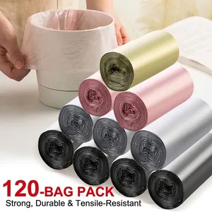 Mini Bolsas de Basura de Escritorio Engrosadas Portátiles Pequeñas Bolsas de Desechos para Oficina Hogar Coche Cubo de Basura Bolsas de Plástico Multicolor