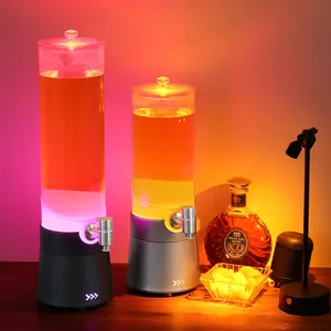 Dispensador de torre de cerveza LED 2L/3L con grifo para bares y fiestas nocturnas
