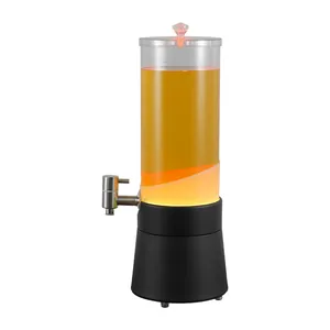 Dispensador de bebidas torre de cerveza LED con grifo metálico para bar y sala KTV