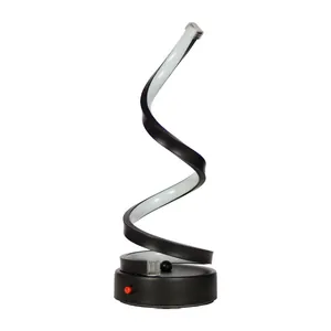 Modern spiral LED rechargeable atmosphere lamp for bars restaurants and home decor lighting