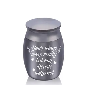 Small Stainless Steel Pet Cremation Urn Memorial Keepsake Box Waterproof Mini Urn For Pets Human Ashes Ashes Holder Jar