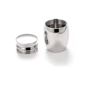 Small polished stainless steel pet cremation urn memorial jar 30x40mm for ashes