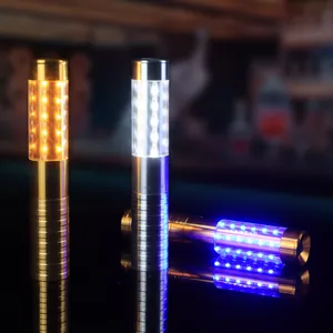 LED rechargeable flashing champagne baton with colorful lights for bars and KTV events