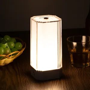 Acryl Wiederaufladbare Bar Tischlampe LED Atmosphäre Nachtlicht Modern Luxus Touch Dimmbare Schreibtischlampe Für Café Restaurant Pub