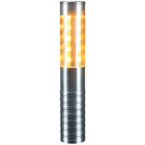 Rechargeable LED strobe champagne baton for bar and KTV atmosphere lighting, silver finish