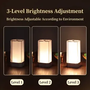 Dimmbare wiederaufladbare Acryl-Tischlampe mit drei warmen Helligkeitsstufen für Bars