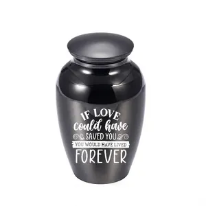 Stainless Steel Memorial Cremation Urn For Human Pet Ashes Keepsake Mini Jar Funeral Container Polished Storage Pot