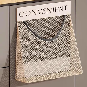 Κρεμαστή διχτυωτή τσάντα για σακούλες απορριμμάτων κουζίνας με κείμενο Convenient