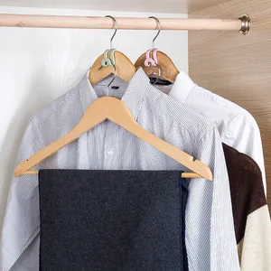 Space-saving mini hanger connector hooks for closet organization and vertical stacking