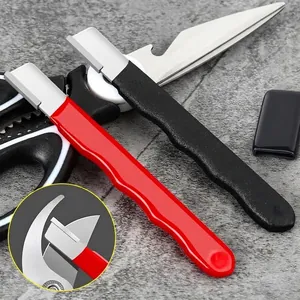 Aiguiseur Manuel Multifonction Portable en Acier Allié Outil de Réparation de Lame pour Cisailles de Jardin Ciseaux de Cuisine