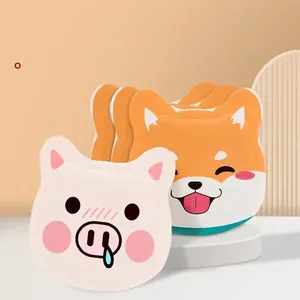 10-pack cute cartoon Shiba Inu and pig shaped adhesive body warming heat patches