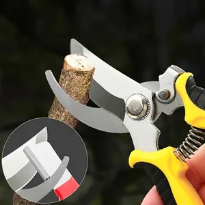 Sécateur de jardin professionnel portable avec un outil d'affûtage de lame intégré