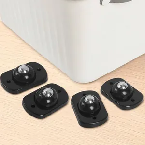 Lot de 4 roulettes universelles adhésives pour boîtes de rangement et meubles