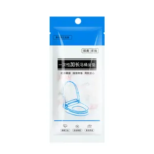 Individually wrapped disposable waterproof toilet seat covers for travel and home use