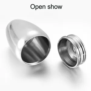 Hochglanzpolierte silberne Tierurne aus Aluminium mit offenem Schraubdeckel Gedenkdose