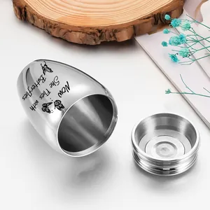 Minimalist silver stainless steel butterfly cremation urn for pet ashes memorial container