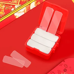 Strong double-sided adhesive strips for festive couplet decorations in red storage box