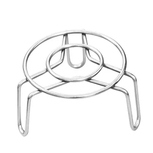 Mini stainless steel steam rack small trivet stand for pots mugs and thermos cups