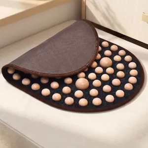 Houten acupressuur voetmassage mat met textuur kralen voor reflexologie