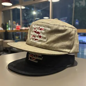 Cotton Cadet Cap Vintage Military Hat Embroidered Letter S Quote Flat Top Patrol Hat For Men Women Casual Outdoor Sun Cap