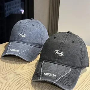 Gorras de béisbol vintage lavadas con bordado Really y logo VIPLUR en algodón suave