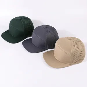 Kollektion atmungsaktiver Mesh-Hip-Hop-Baseballkappen mit flachem Schirm in drei Farben