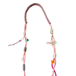 Adjustable Braided Phone Lanyard Crossbody Shoulder Strap Multifunctional Woven Cotton Rope Phone Case Accessories Anti-Lost Neck Strap Universal Bag Strap