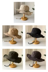 Selection of breathable outdoor sun hats in five colors including khaki and black