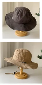 Japanese style breathable quick-dry outdoor bucket hat for hiking and sun protection