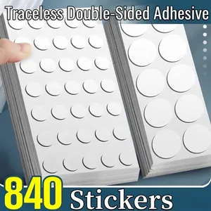 Transparante Nano Dubbelzijdige Tape Spoorloze Acryl Lijmcirkels Voor Wandbevestiging Thuis Kantoor Decoratie Sterke Kleverige Stickerpads