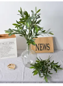 High-quality artificial olive branch decoration with realistic leaves and fruits