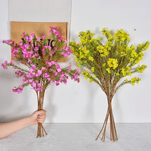 Künstliche australische Wachsblumen in Rosa und Gelb für Heim- und Hochzeitsdeko